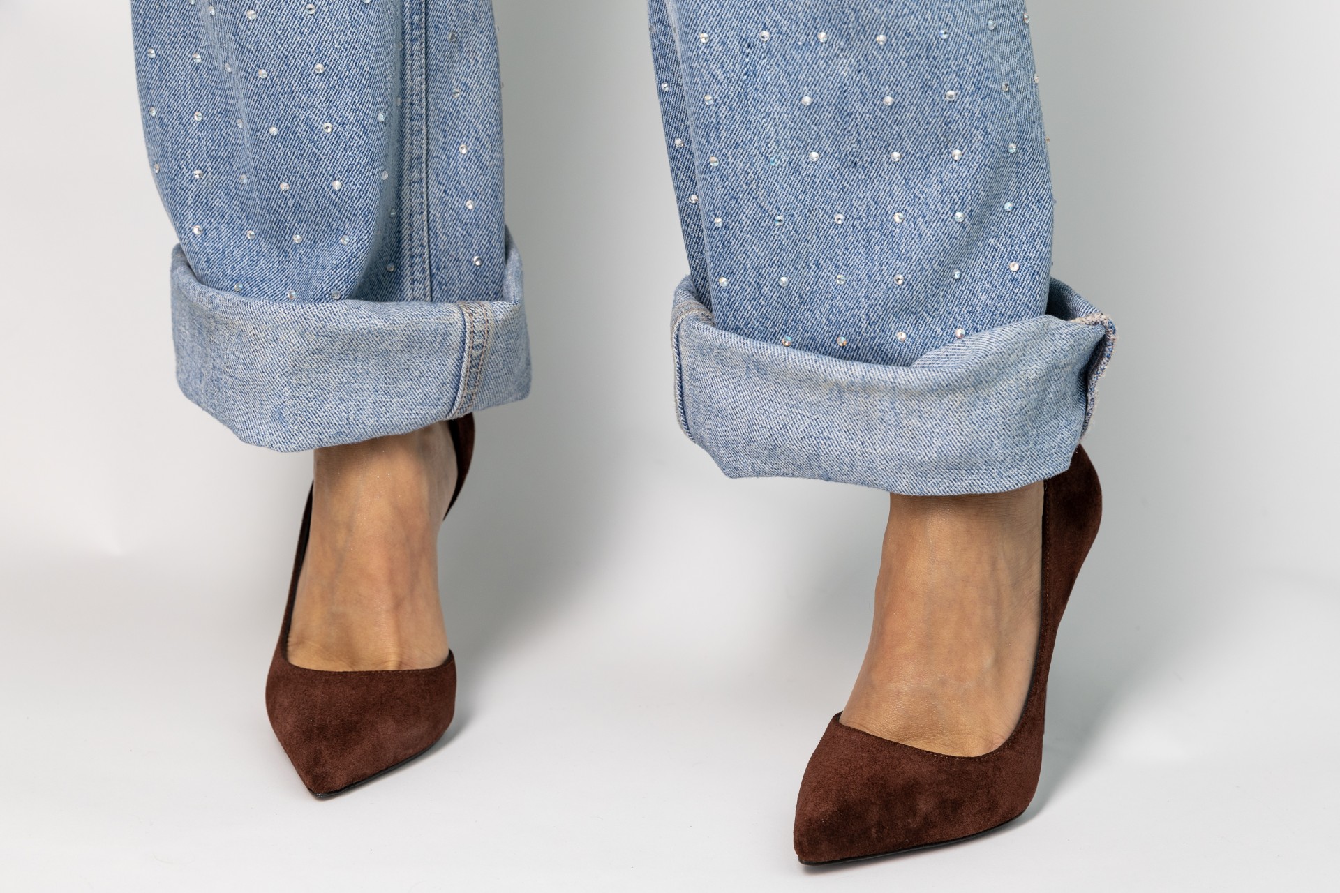 Дамски обувки Velour Morocco на ток - Image 6